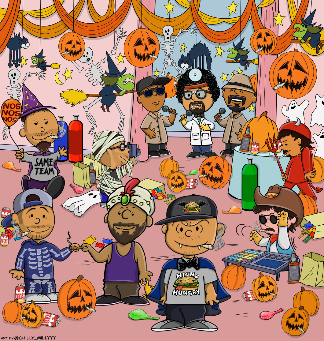 Smoking Pumpkin Halloween Party (Shirt)
