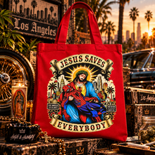 Load image into Gallery viewer, Jesus Saves Everyone (Tote)
